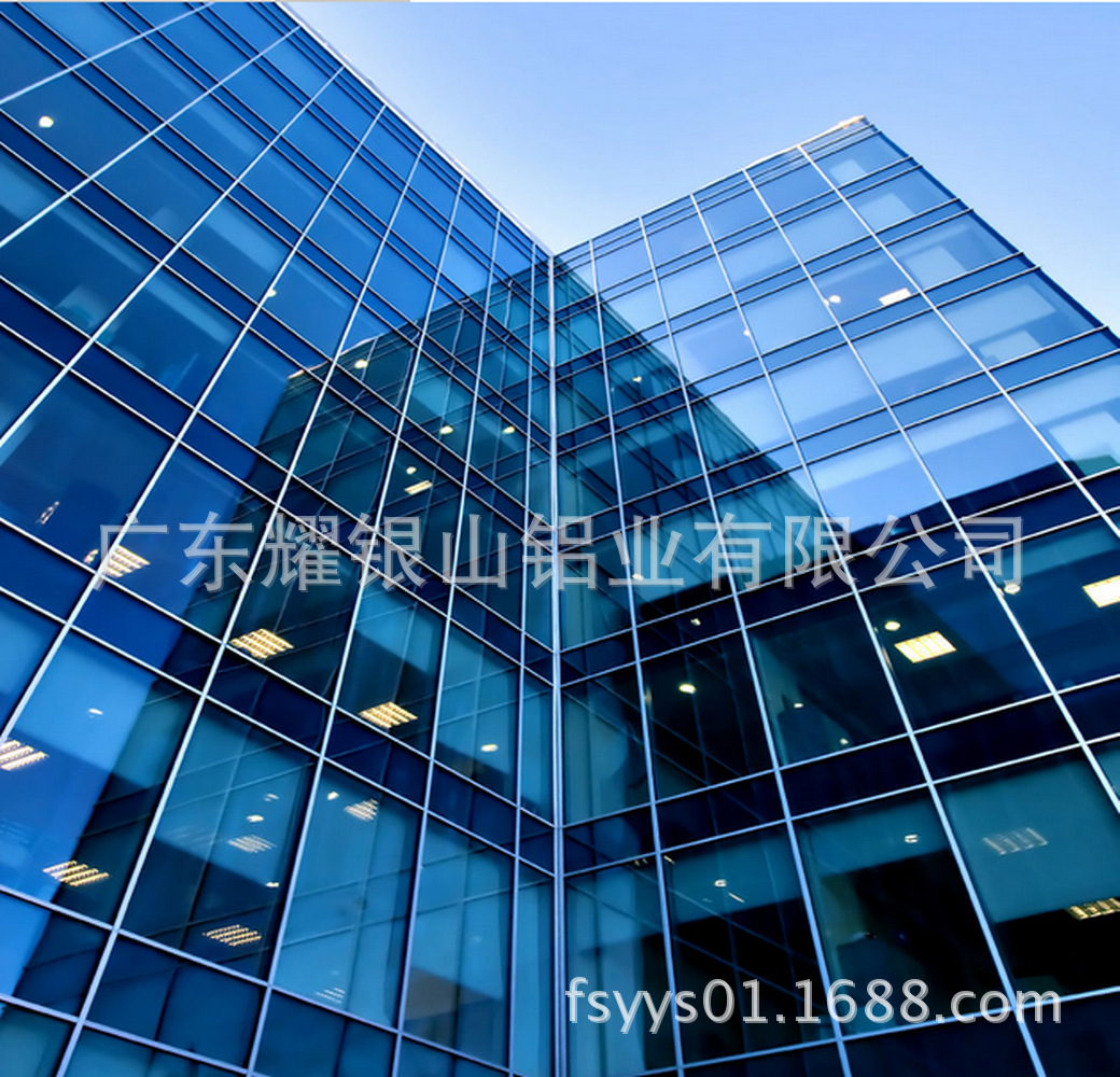 铝合金外墙材,lw系列明框单玻幕墙,玻璃幕墙铝型材,铝合金型材
