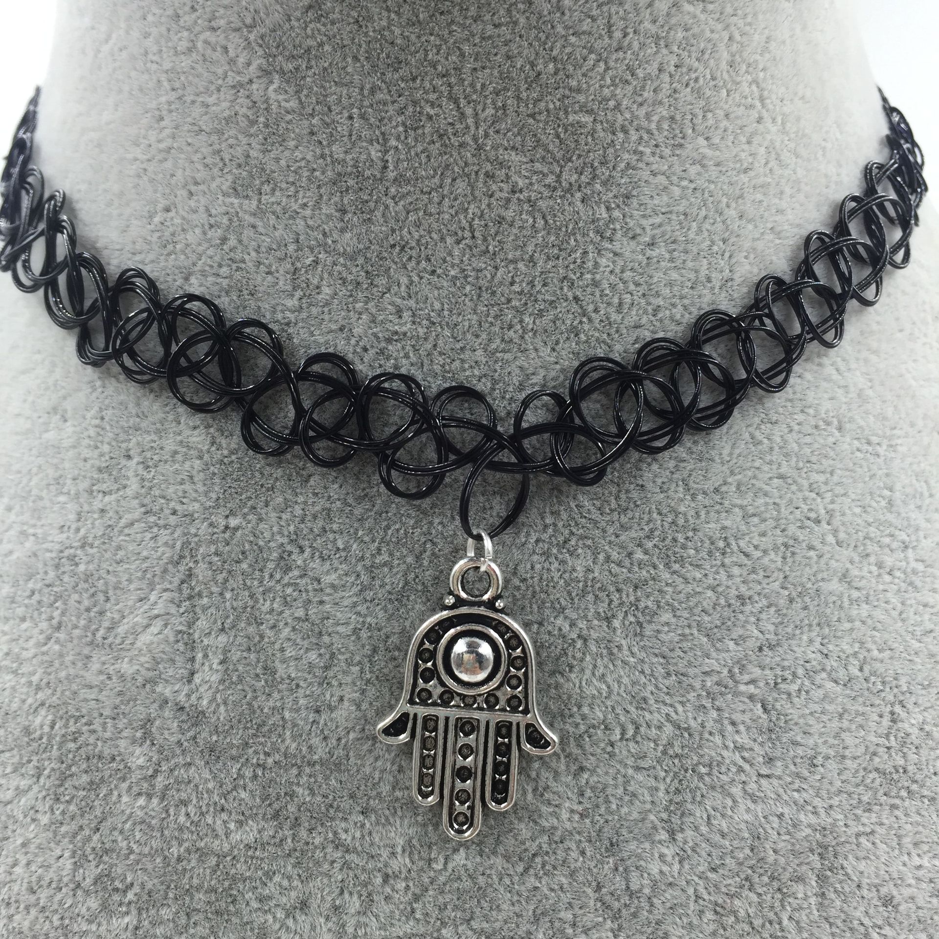 日本原宿弹性鱼线纹身项链手链套装 多款吊坠任选 tattoo choker