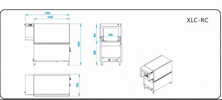 XLC-RC single cylinder single washing basket type dishwasher 00005