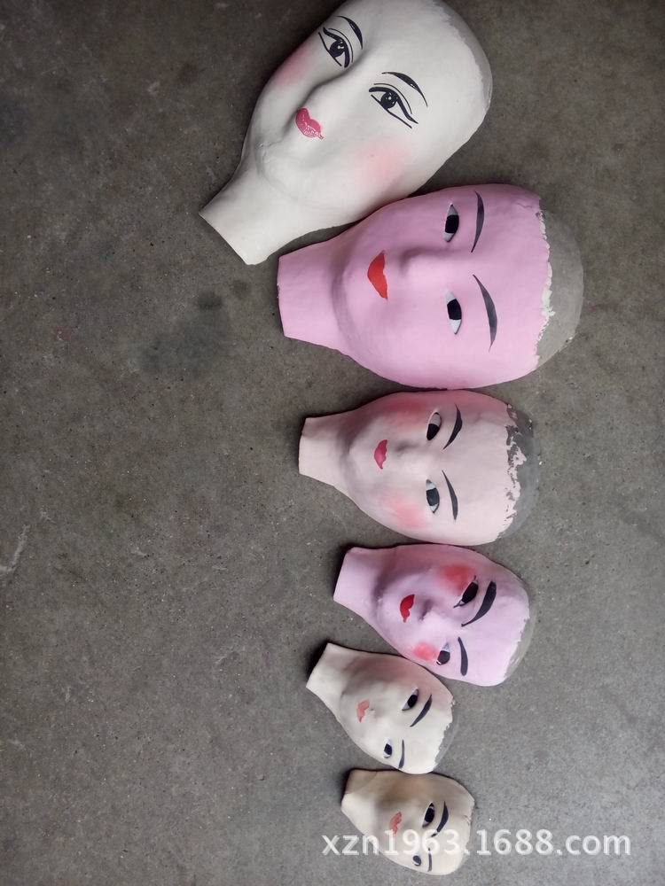 纸人头 娃娃头 像子脸 各种大小 手工纸扎材料 殡葬用品 支持混批