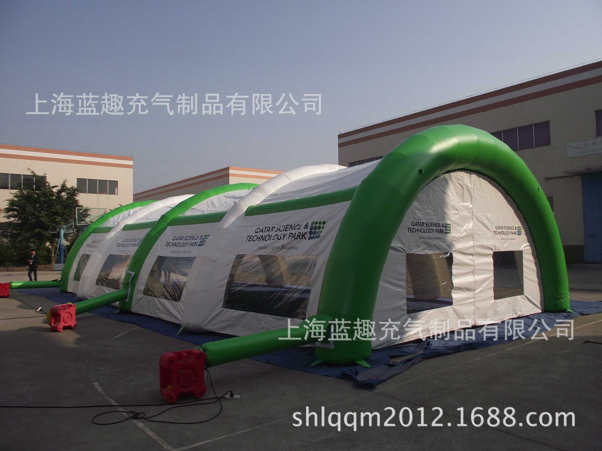上海气模厂家供应新款户外大型充气帐篷充气广告展览帐篷活动帐篷