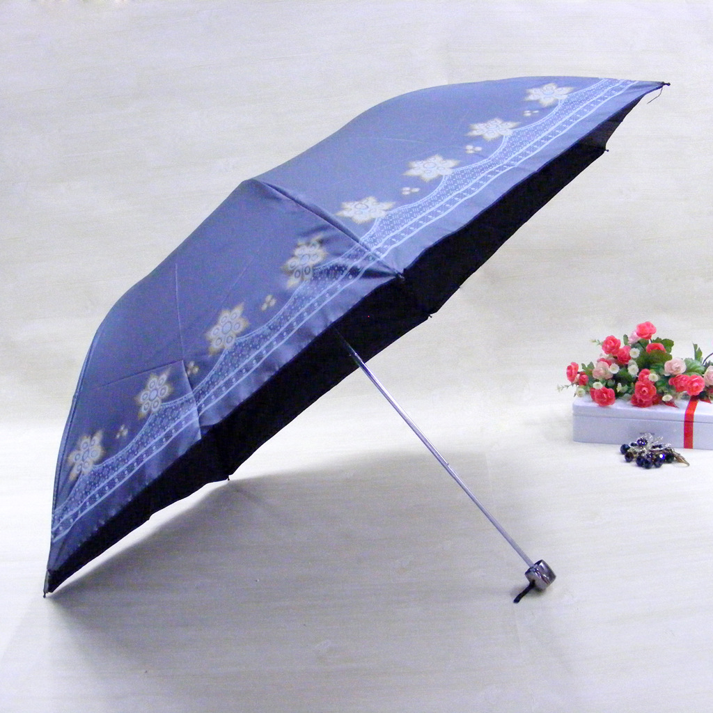 雨秀伞业 黑胶防晒铅笔伞