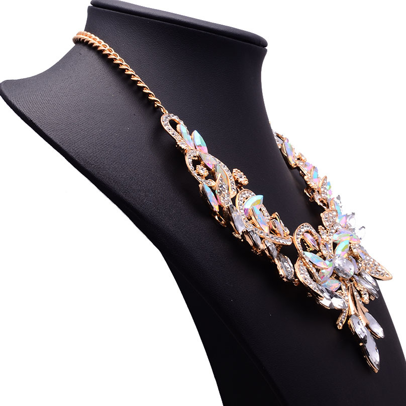 Occident alloy flowers necklace ( color ) NHJQ2518