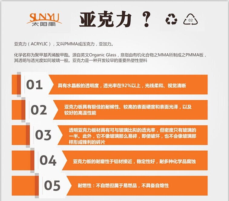 亚克力特性?