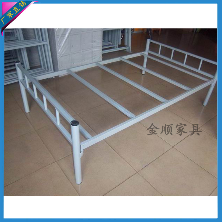 5米双人铁床 简约单层铁架床 宿舍
