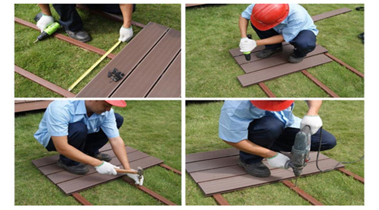 供应木塑复合材料 140h25a 空心塑木地板 木塑地板批发 生产木塑