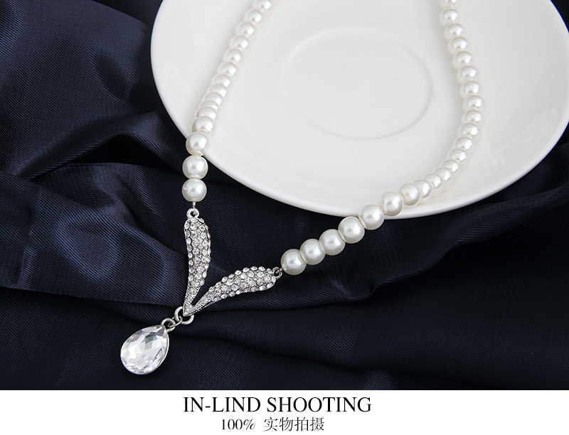 Korean of the Korean / Korean-style Rhinestone + Pearl sets NHDR0163
