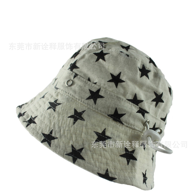 厂家批发外贸帽子纯棉韩国渔夫帽迷你版迷彩防晒遮阳盆帽外贸帽子