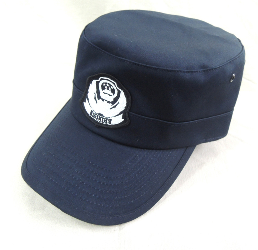 授权定制特警作训帽警察帽可调节纯棉正品制服帽丝光里安保帽子