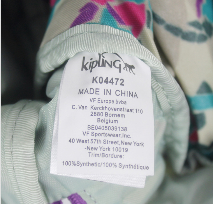 kipling吉普林三用手提斜挎后背多包,正品,送猴子宝石蓝,2050