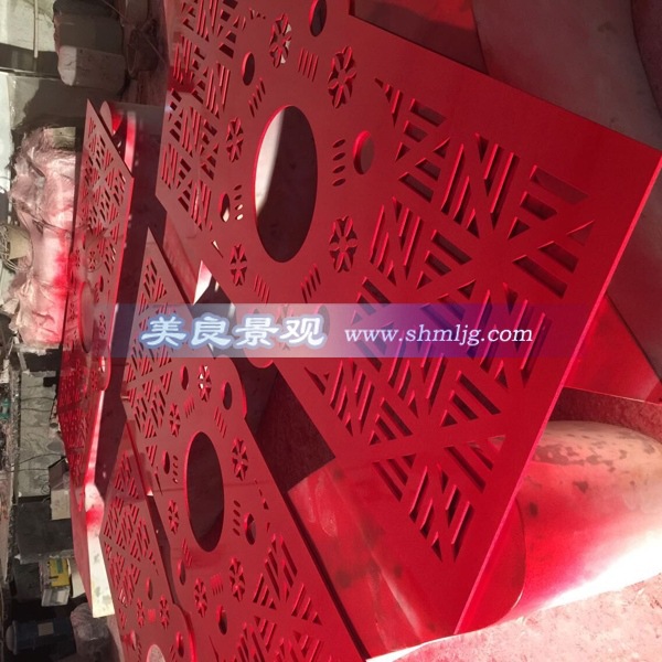 中国红装饰吊饰屏风 靓丽雕刻 雪弗板材质 联系人:86 021 56152292 qq