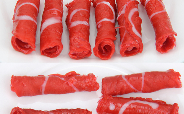 PVC**真羊肉卷假牛肉片食品食材模型摄影视道具过家家玩具礼