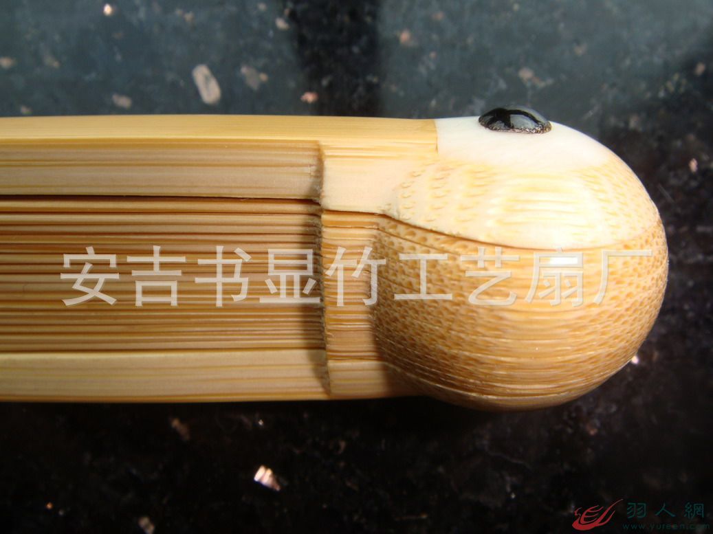 玉竹扇 文玩扇子 高档男士折扇 水磨玉竹扇骨 各种头型全手工制作