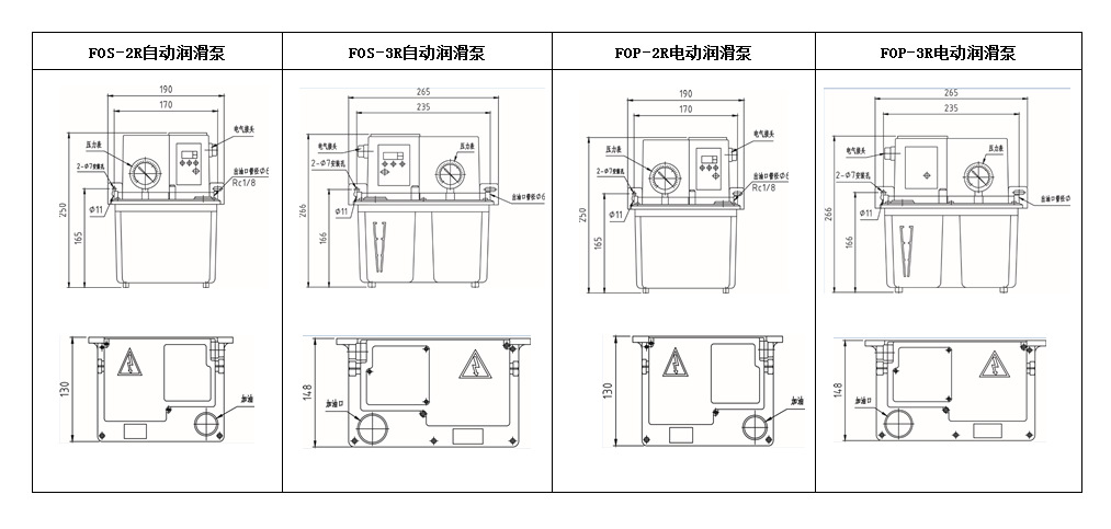 FOS系列尺寸图