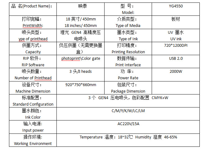 4550参数新