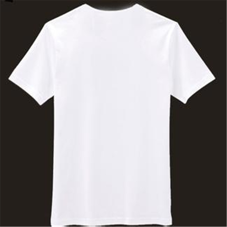 厂家供应生产夏款男式纯白圆领t恤可定做花色