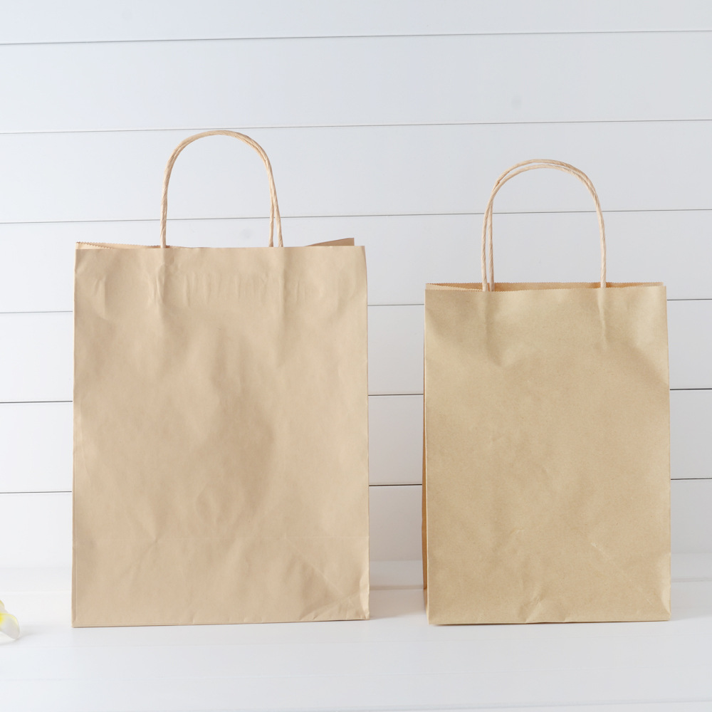 厂家印刷供应环保纸袋 食品打包纸袋酒店用手提袋 牛皮纸袋定做