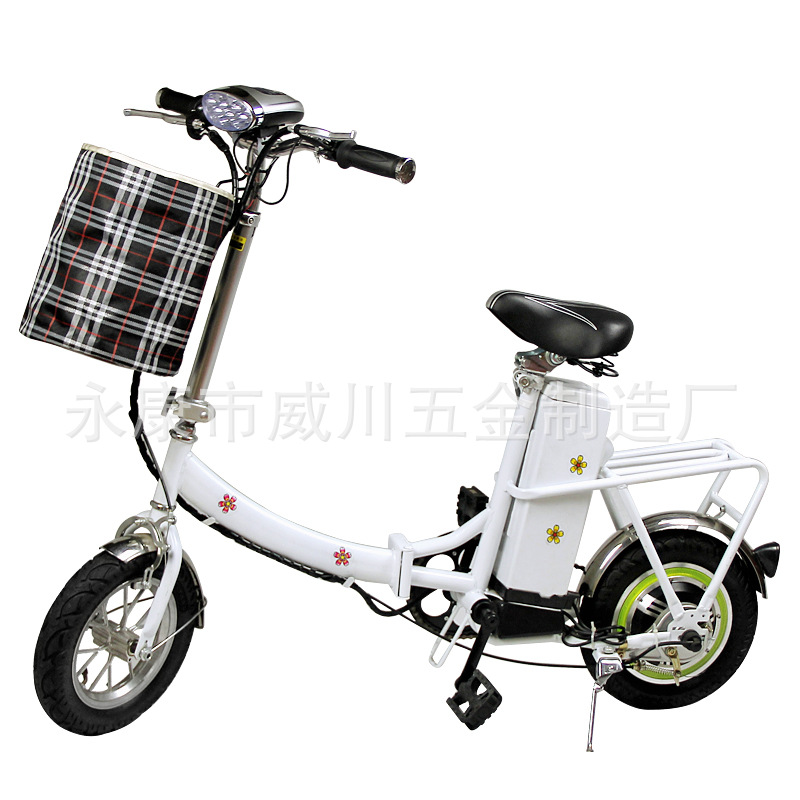 2015新款迷你电动车 电动自行车 中间可折叠自行车 超小电动车