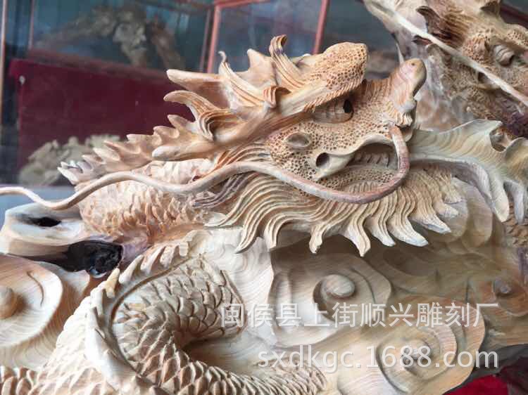崖柏精雕五龙戏珠纯手工根雕木雕天然造型家居酒店会所摆件工艺品