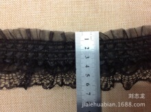 現貨供應 三層絲帶半圓帶大蕾絲彈力花邊 高級服飾輔料