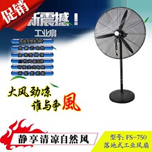 工業風扇FS-750純銅電機落地式牛角扇車間大功率工業落地扇電風扇