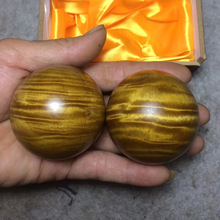 一件代發金絲楠木 5.0手球批發 楠木運動手球工藝品手把件