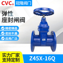 彈性座封軟密封閘閥Z45X-16Q上海冠隆閥門暗桿RVHX明桿RRHX地下閥