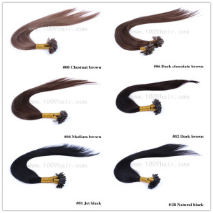 16Ӣ40CMָװloۼ{׽Ӱl˰lnail tip hair 401001