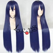 Love Live園田海未/舞園沙耶香80cm混藍cosplay動漫表演裝扮假發