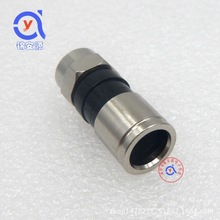 有線電視接頭75-5F頭數字機頂盒接頭f頭擠壓式防水英制二四通用