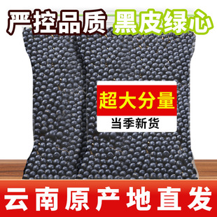 雲南工廠直銷熟綠芯黑豆低溫烘焙熟五谷雜糧磨粉豆漿原料500g
