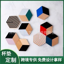 硅膠中纖板隔熱軟木防滑絲印杯墊啤酒吸水紙墊灰板紙MDF餐墊鍋墊
