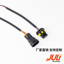 聚利電器汽車插頭9005/9006插頭支持各種長度材料款式制造