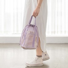 跨境多功能浴室洗漱網袋 外出旅行可折疊沙灘包 可折疊網眼洗漱包