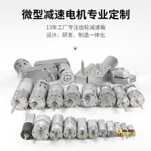 源頭工廠6V12V微型直流減速電機24V無刷齒輪箱減速電機小馬達定制