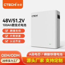 51.2V 100AH Lifepo4家庭儲能電池壁掛磷酸鐵鋰電池組電源5KWH