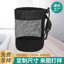 定制包裝網布袋抽拉繩束口網眼袋戶外運動用品滌綸拼接網格收納袋