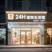 寵物用品無人掃碼外賣店雲值守售貨店24小時無人寵物零食便利店
