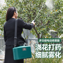 電動肩負式噴霧器9L電動噴壺園藝噴水壺噴霧器電動花園9L噴霧器噴