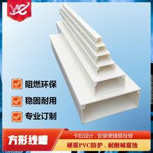 廠家直供UL94V-0防火PVC線槽 阻燃方形電纜槽 工程配電可定制