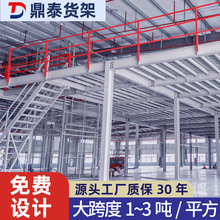 鋼結構二層閣樓平台搭建超強承重工業廠房貨架倉庫重型加厚儲物架