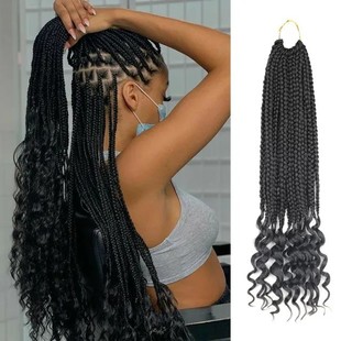 ٰlwhᘰlppβCurly Ends Wavy Crochet Box Braids