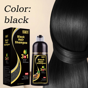 Shampoo Hair Dye White to Black Bubble Hair Colour Cream