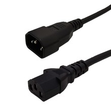 C13-C14品字尾延長線 3*1.5方電源線UPS PDU服務器電源線0.5-3米