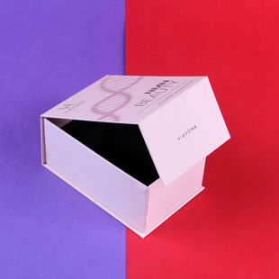 翻蓋小禮品盒高檔化妝品包裝盒定制精油盒磁吸禮盒印LOGO廣州廠家