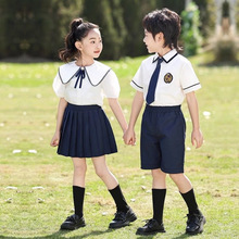 幼兒園園服演出服夏季英倫兒童校服小學生班服套裝畢業表演服