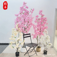 仿真櫻花樹假桃樹大型植物加密仿真櫻花仿真桃花樹許願樹桃花裝飾