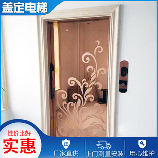 廠家供應 家用電梯二層免爬樓家庭微型觀光電梯曳引上門測量安裝