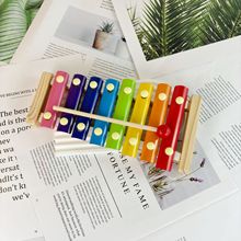 八音手敲琴嬰兒玩具益智敲擊早教樂器兒童敲打小木琴玩具音樂啟蒙