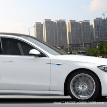 汽車刀鋒葉子板側標裝飾貼不銹鋼金屬改裝葉子板亮條車貼logo